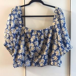AE Puff Sleeve Bubble Top *NWOT*